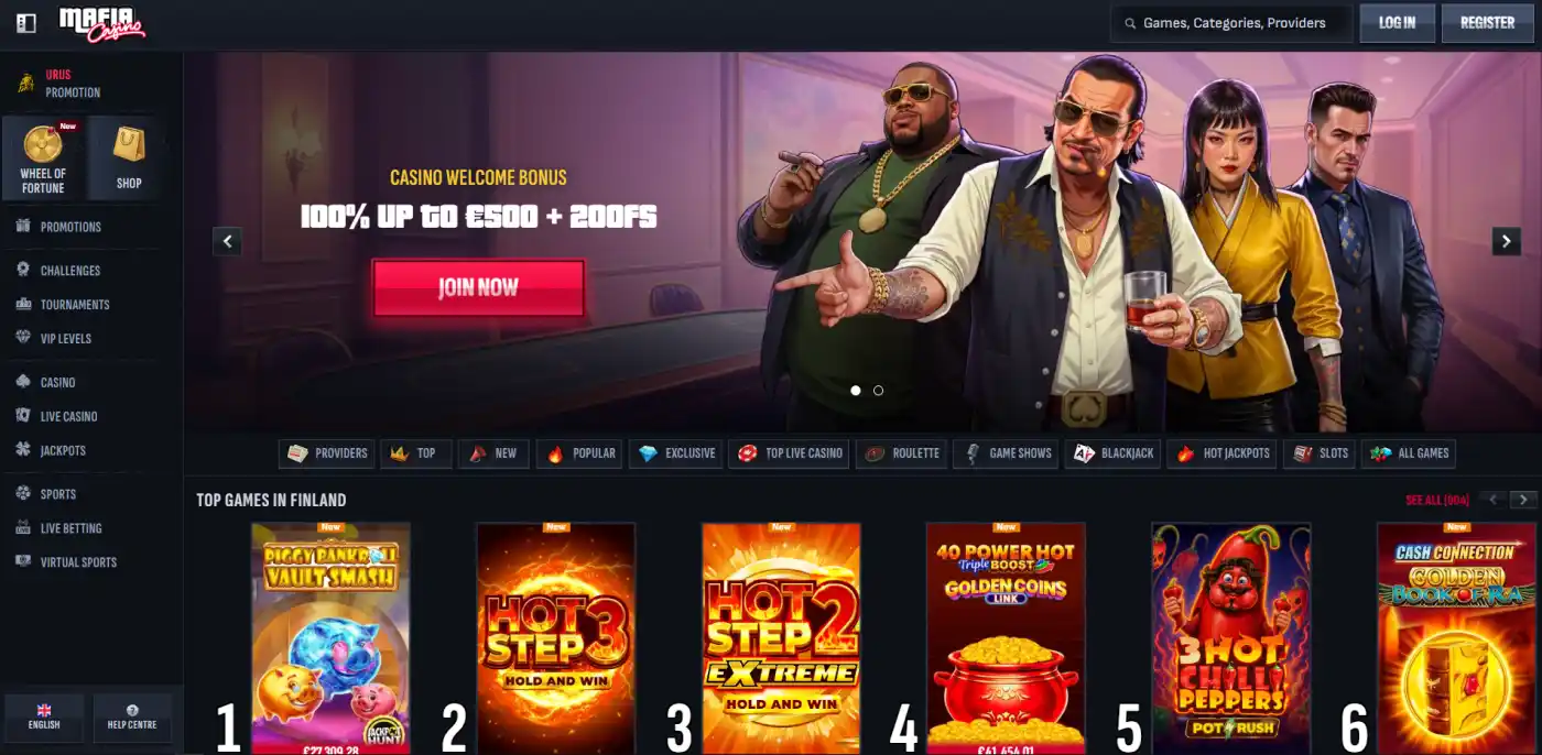 A neutral desktop and mobile casino browsing scene with abstract game tiles and payment cards