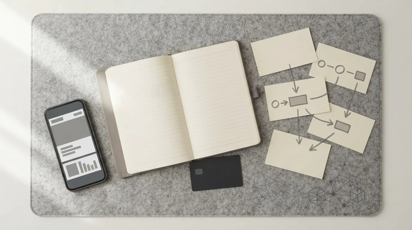 A neutral cashout planning scene with transaction steps and a support checklist